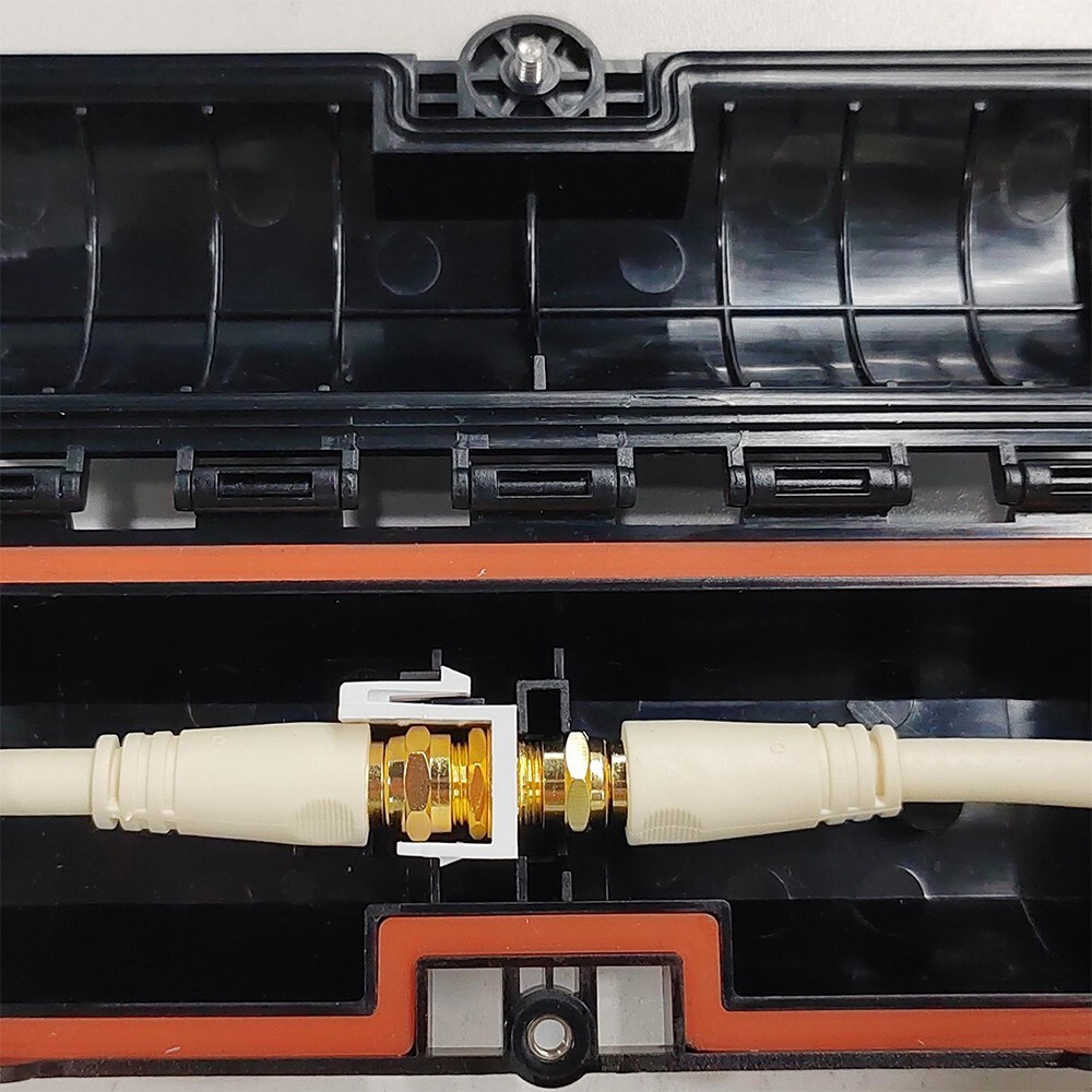 Waterproof Indoor/Outdoor Burial Patch & Splice Fiber Coax CAT6 CAT5e Enclosure