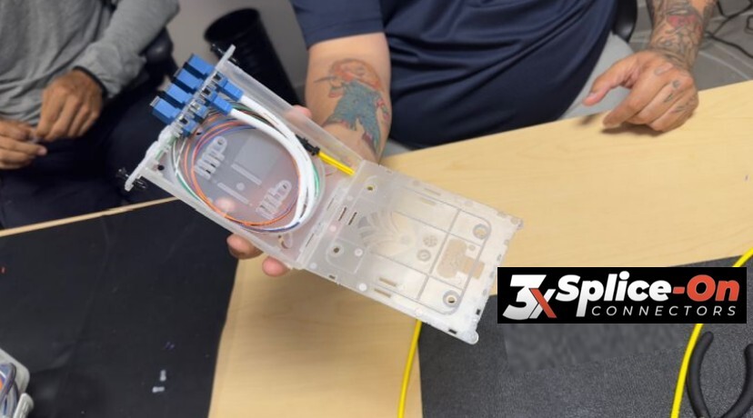 Optix America Fiber Optic Universal & Reusable OM1 SC/PC 3X Splice-on Connector 