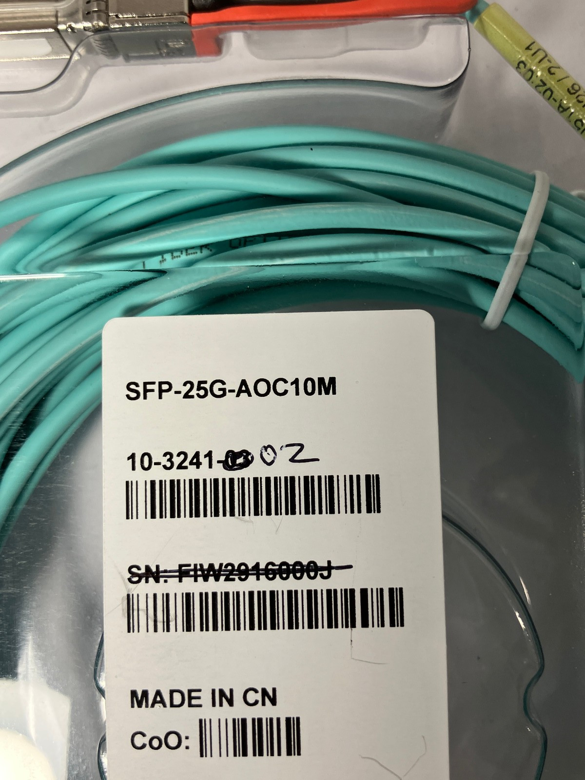 Cisco SFP-25G-AOC10M 10-3241-02 25G Base Active Optical Cable Genuine Hologram