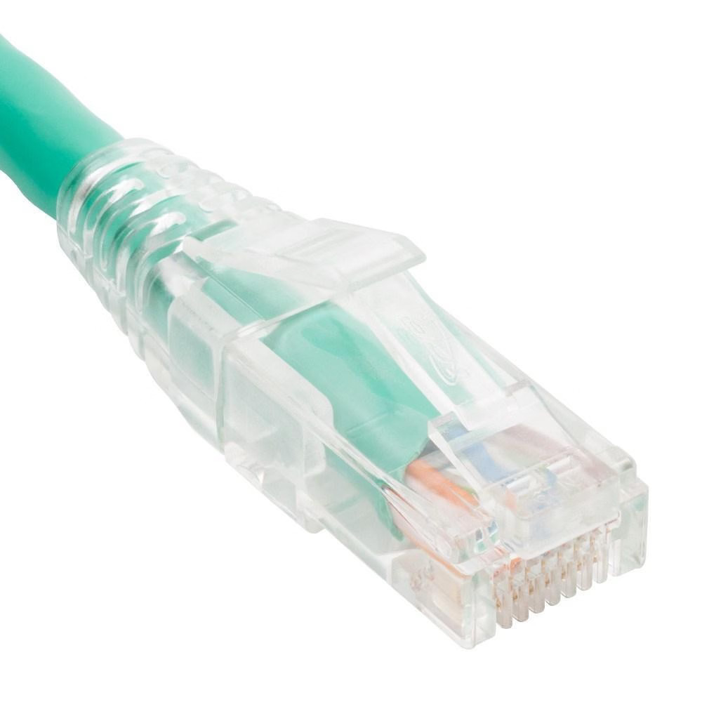 Patch cord cat6 clear boot 14 green