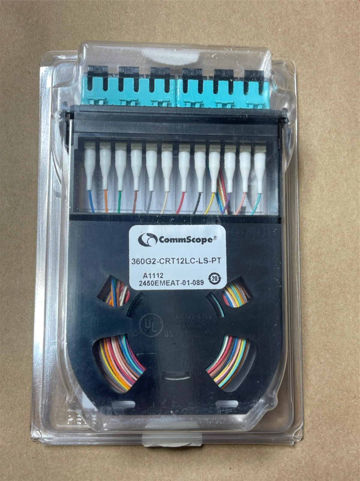 Commscope 360G2 Multimode OM4 Fiber Cartridge 12-LC-LS-AQ-PIGTAILS Cassette 12LC