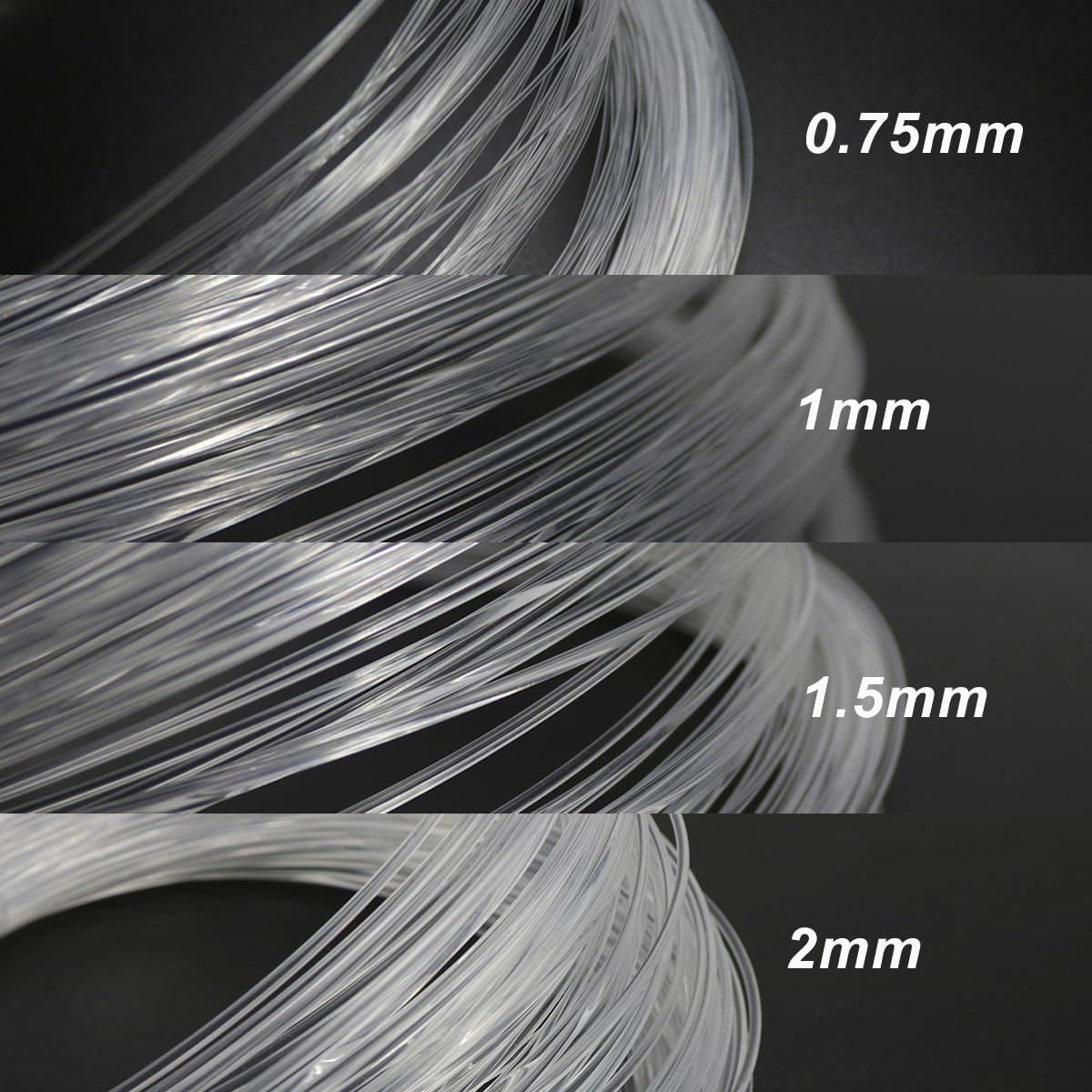 End Glow Fiber Optic Cable 2296Ft for Starlight Sky Ceiling Decor