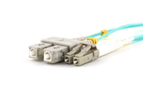 OM3 | 25 Meters | SC to LC | Multi-mode Fiber | Aqua | 50/125 | Networx
