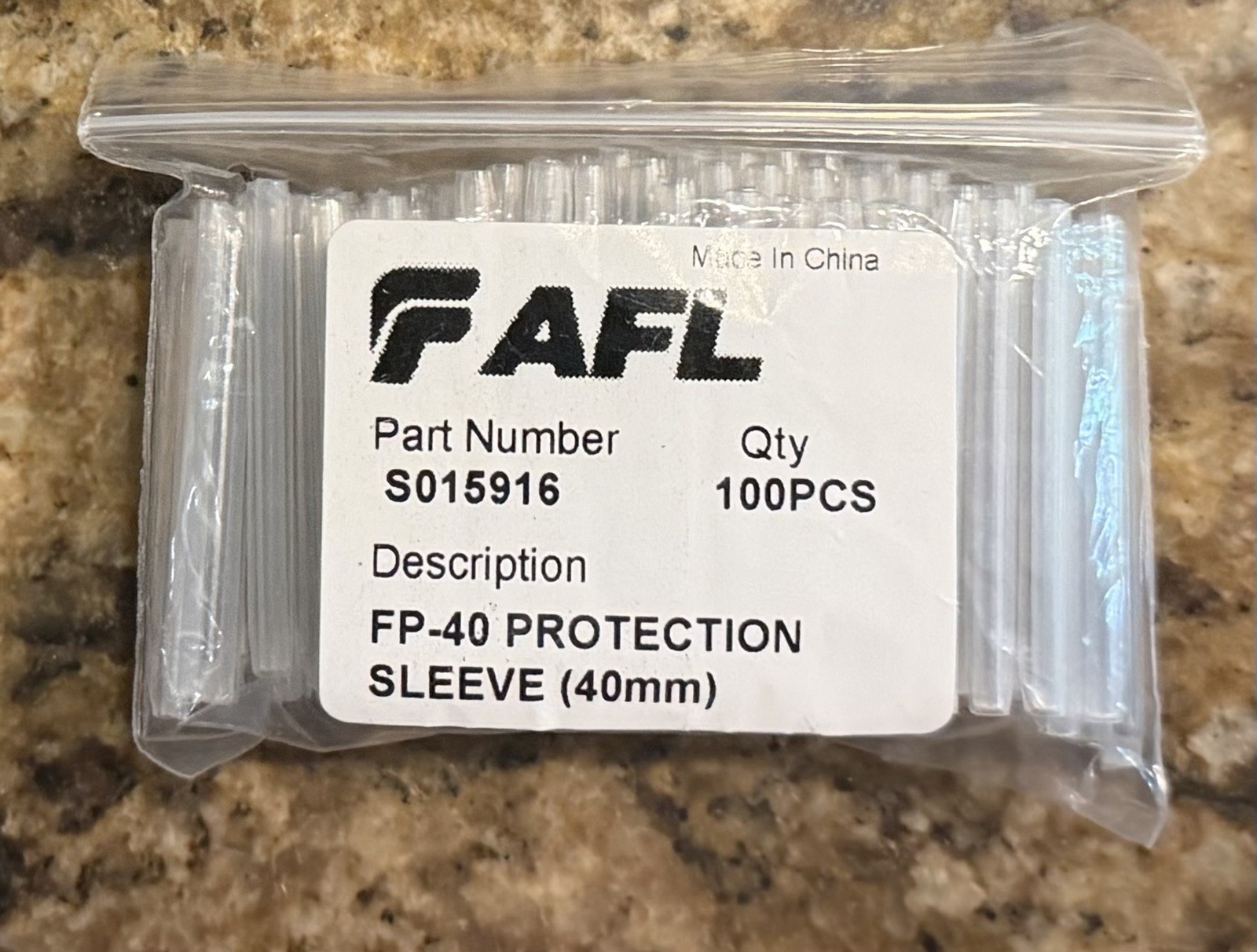 600-AFL FP-40 Protection Sleeve (40mm) Qty 100 x 6 (600 Splice Sleeves Total)