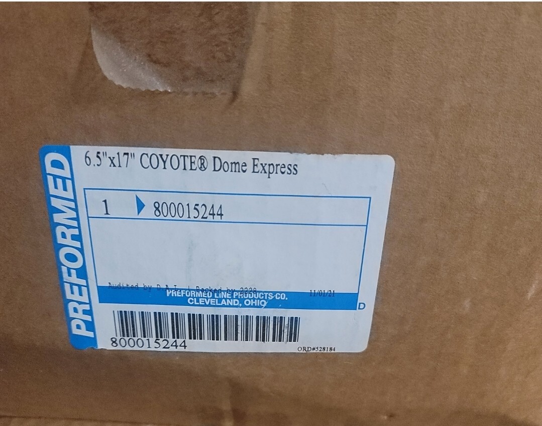 New Preformed Line Products 6.5″ x 17″ Coyote Dome Closure Kit 800015244