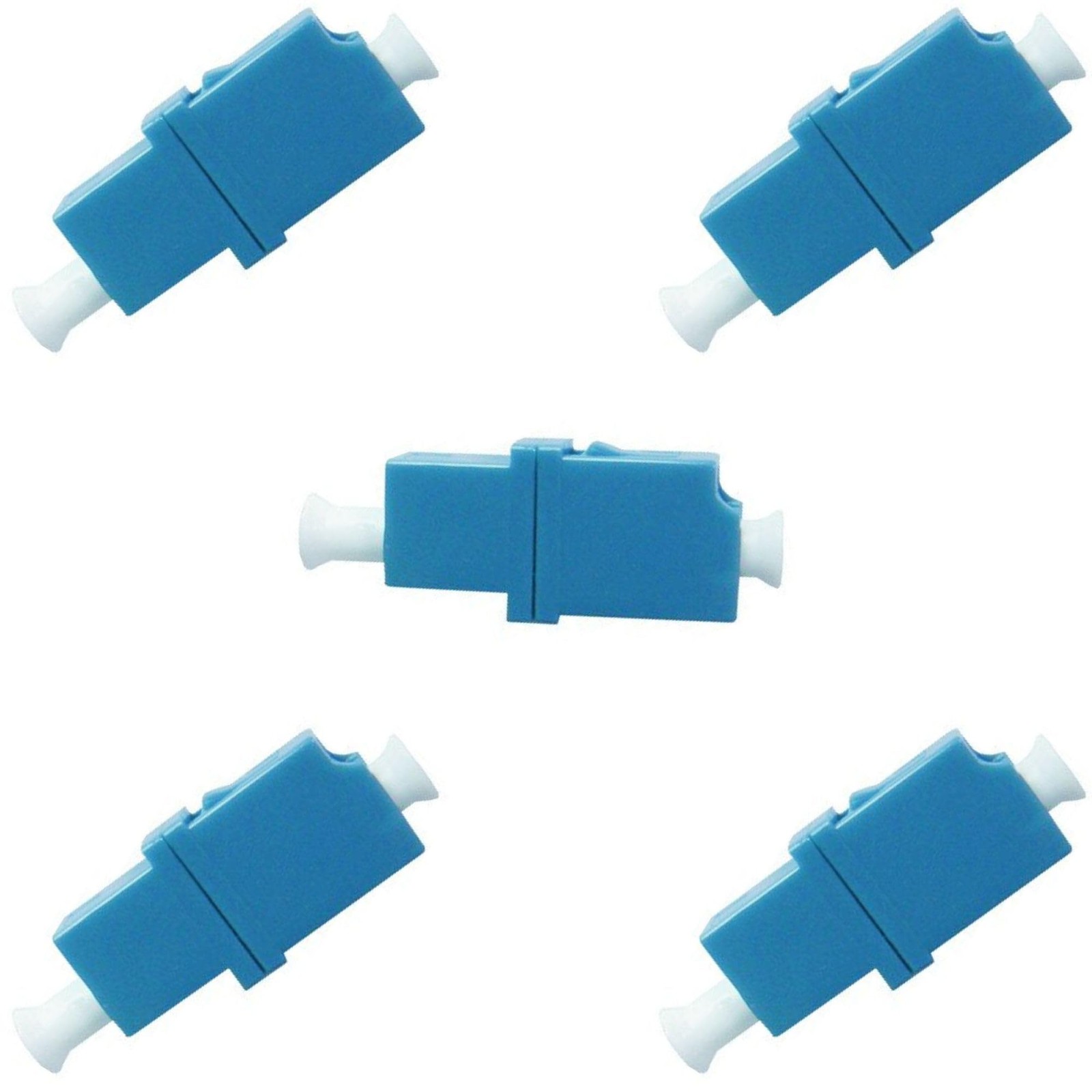 5 PCS LC Fiber Coupler Single Mode LC To LC Optic Cable Extender Connector