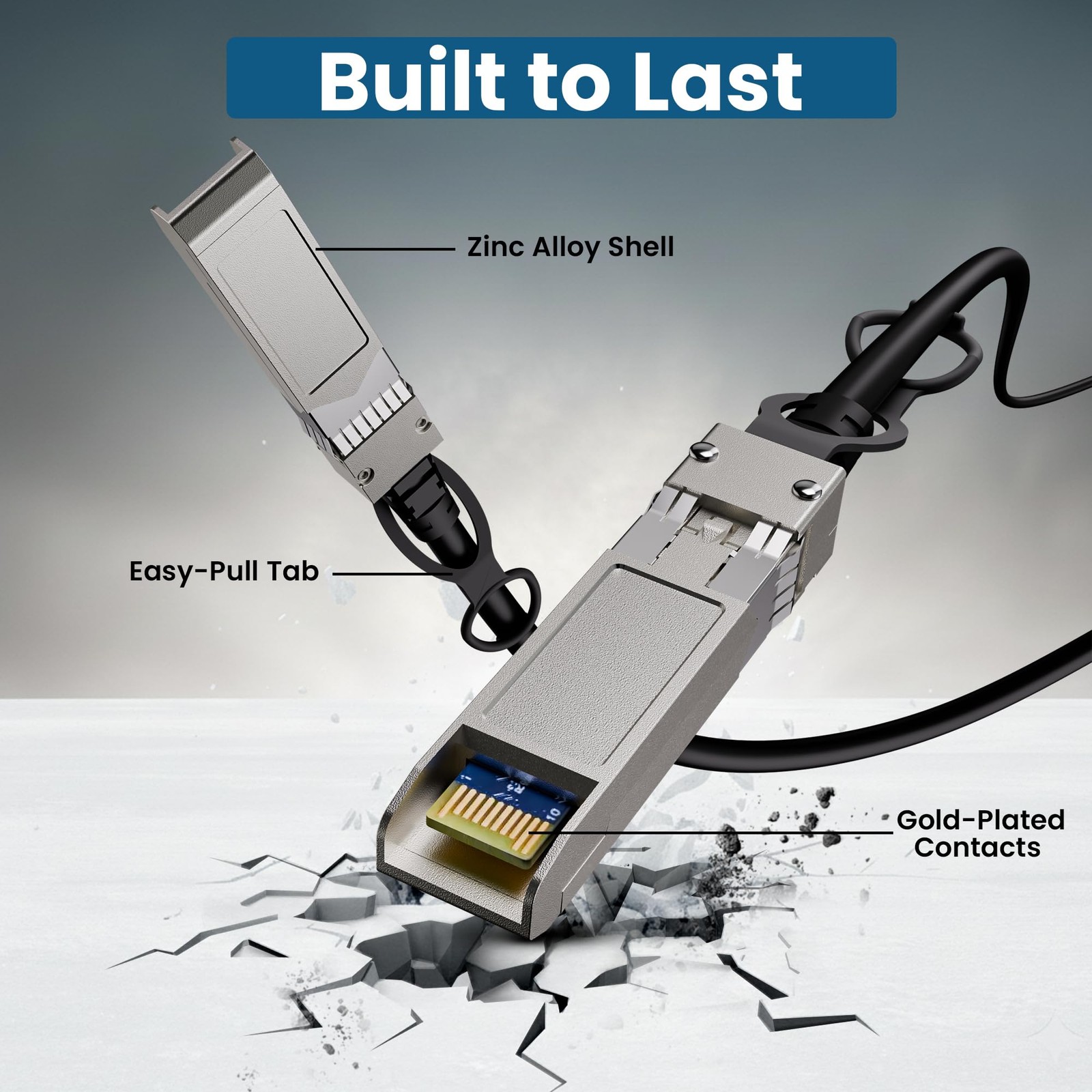 10Gbps SFP+ DAC Twinax Cable 4 FT, Passive Direct Attach Copper Patch Cable, …