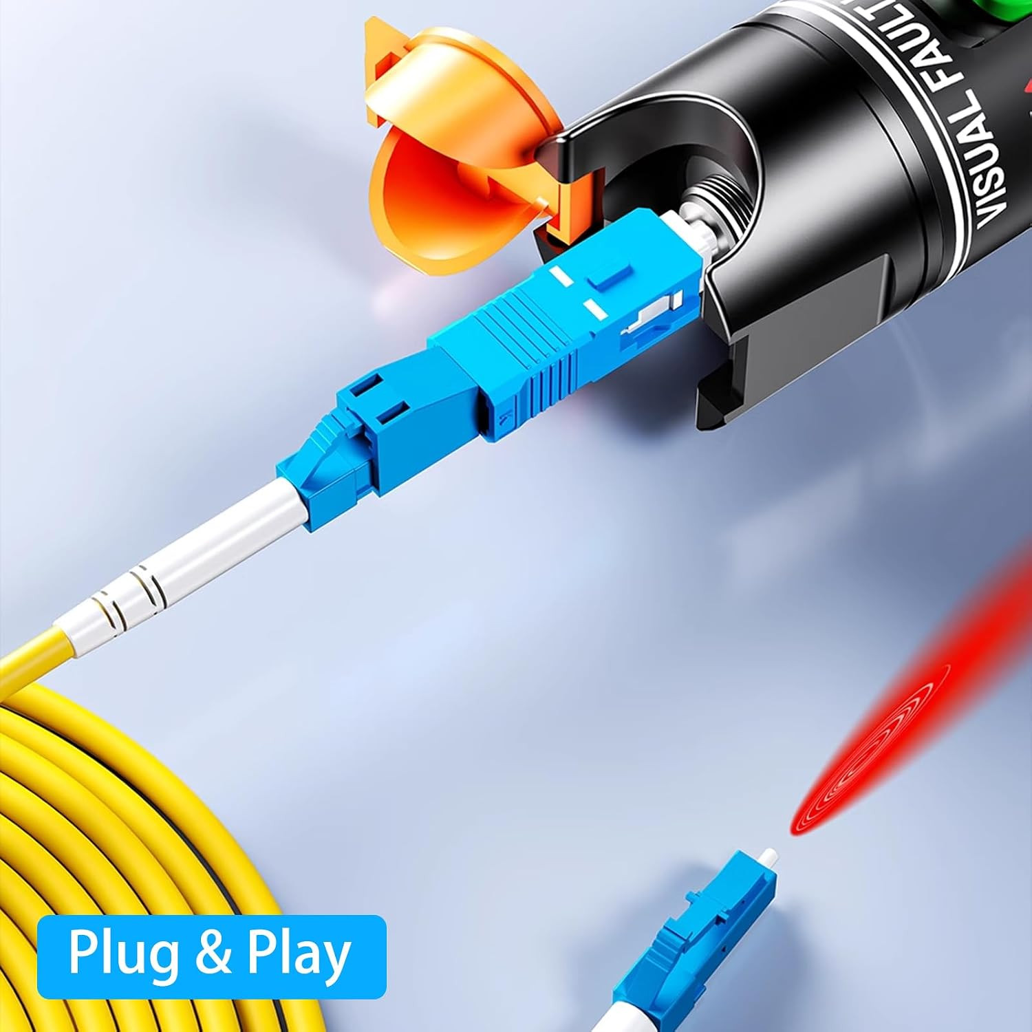 SC to LC Adapter-Single Mode 4 Pack, 9/125um SC/UPC Male to LC/UPC Female Optica
