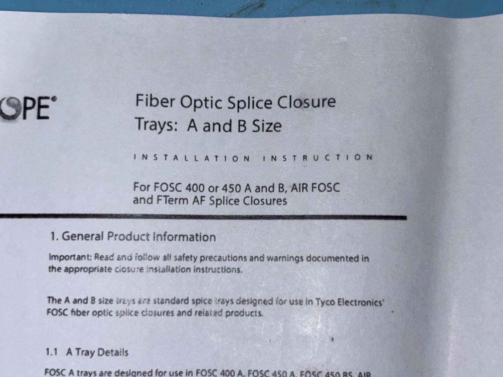 CommScope FOSC450-D6-6-NT-0-D6V Fiber Optic Splice Closure – 931866-000