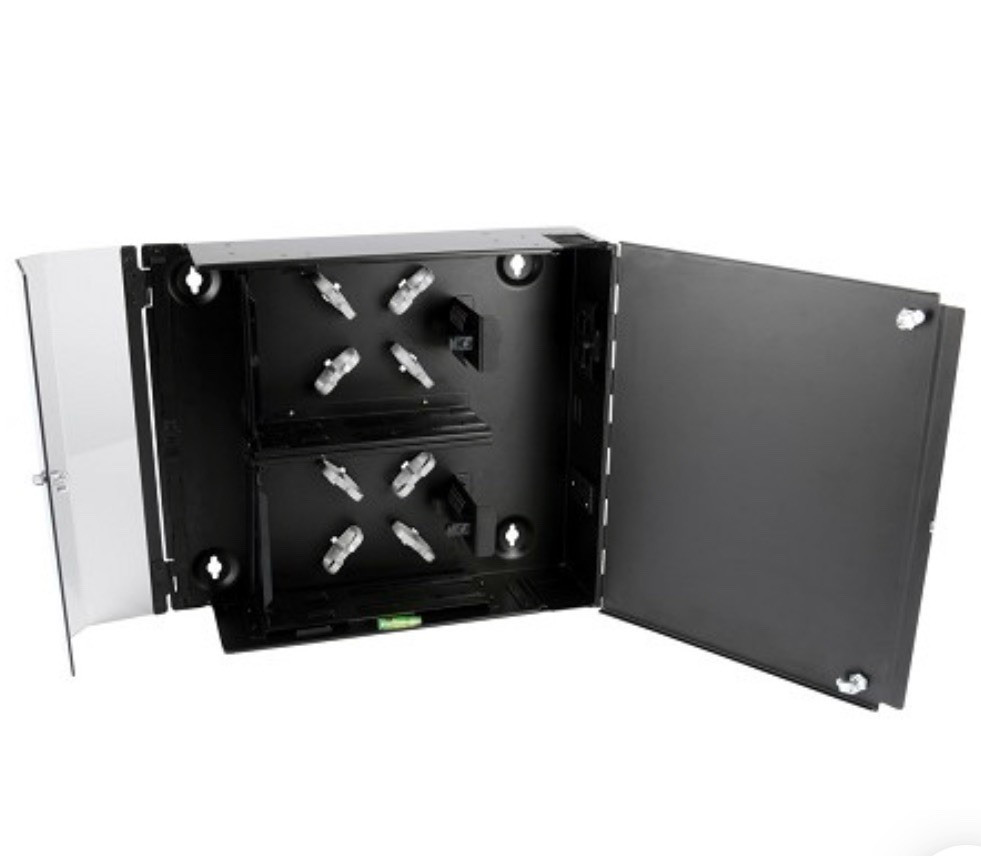 Corning WCH-04P Wall-Mount fiber optic Cabinet, Black