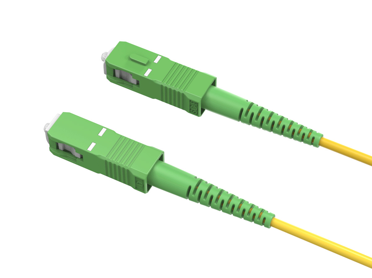 30m OS2 SC to SC APC Simplex Corning Fiber Optic Cable SingleMode 9/125 OFNR …