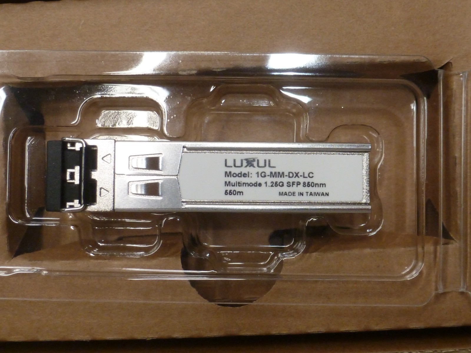 Luxul 1G-MM-DX-LC 1Gb SFP Multimode Duplex LC 850nm 550M OM2 New