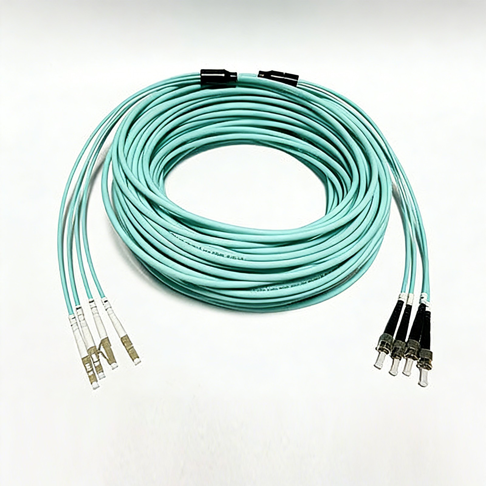 20M OM3 10GB Multimode Armored Fiber Patch Cord 4 Strand SC FC LC ST UPC Jumper