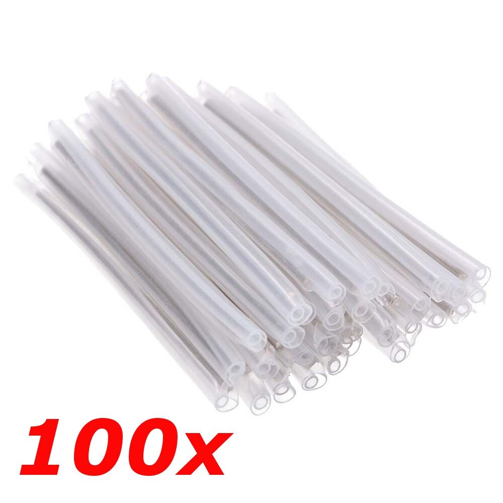 100 Pack – 40mm x 1mm (2mm OD) Fiber Optic Splice Protector Sleeves Tube Pigtail