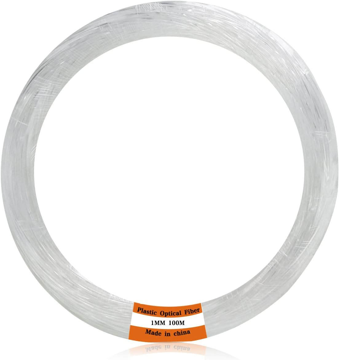 Plastic 0.04In/1Mm Diameter 328Ft(100Meter) PMMA Fiber Optic Roll End Glow