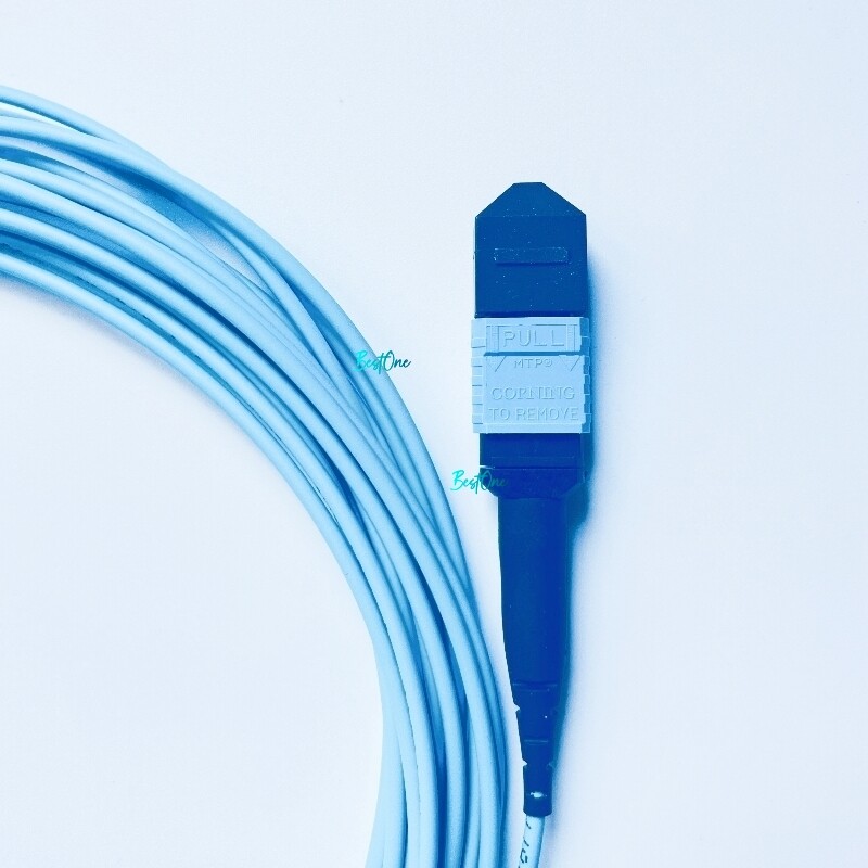 CORNING 6m 9m 21m MPO Female to MPO Female OM3 8F Type B Fiber Optic Patch Cord