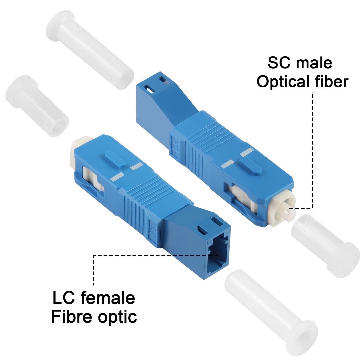 SC Male To LC Female Singlemode Adapter SM 9/125m SC/UPC To LC/UPC Hybrid