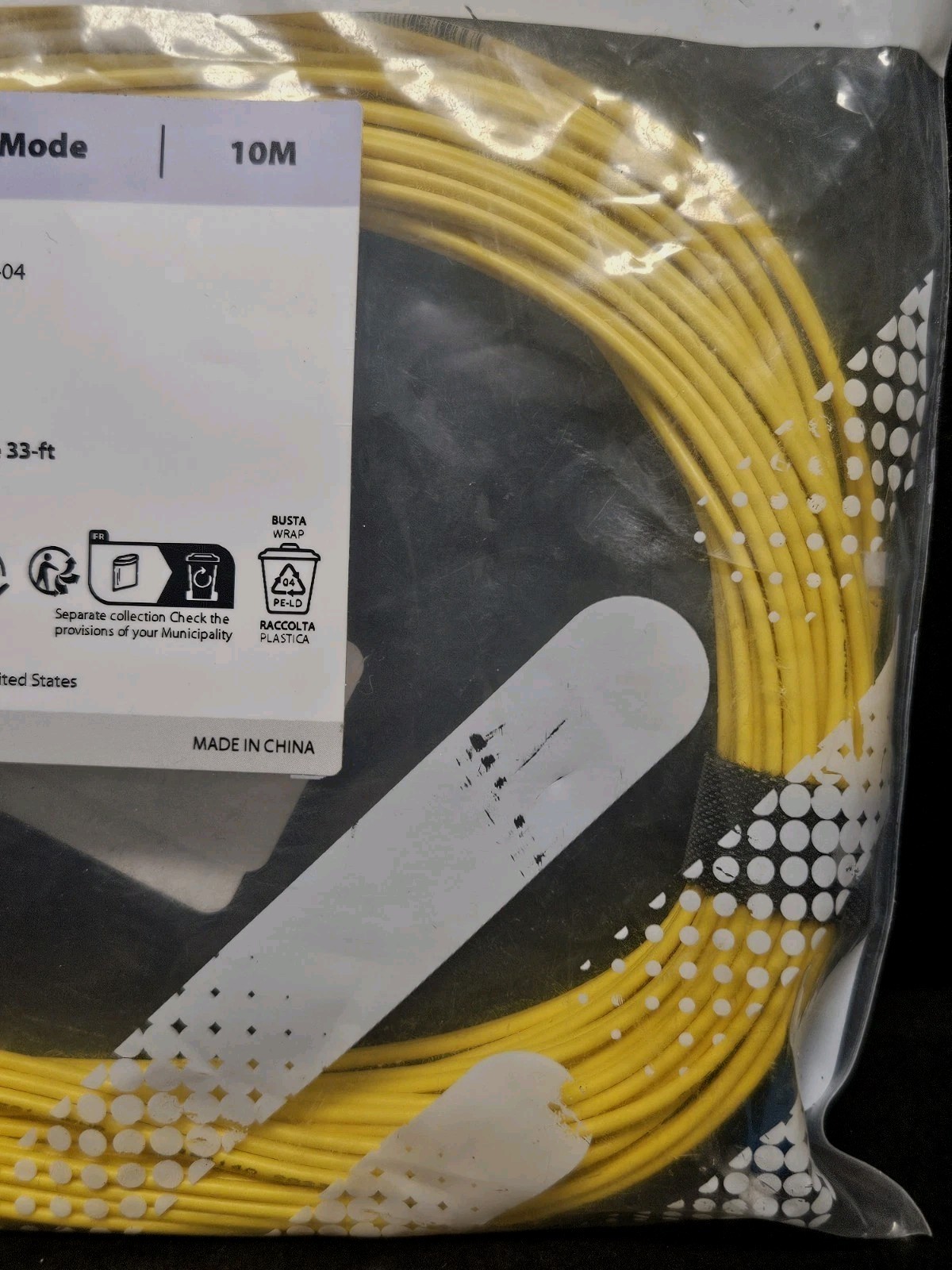 OS2 9/125 Single Mode Fiber Patch Cable – OS2 Single Mode Duplex Cable 10m 33ft