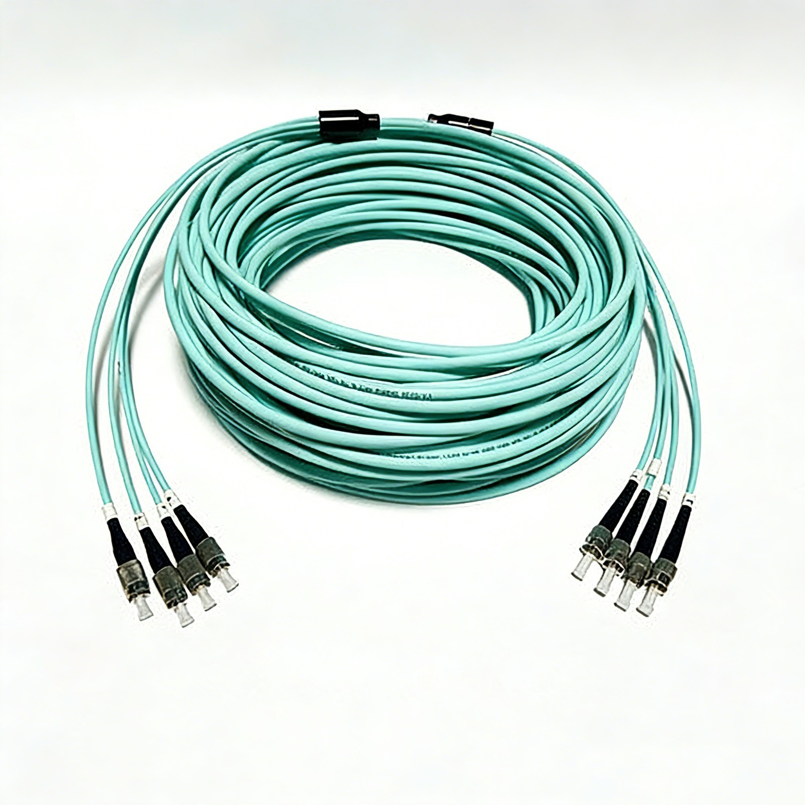 20M OM3 10GB Multimode Armored Fiber Patch Cord 4 Strand SC FC LC ST UPC Jumper