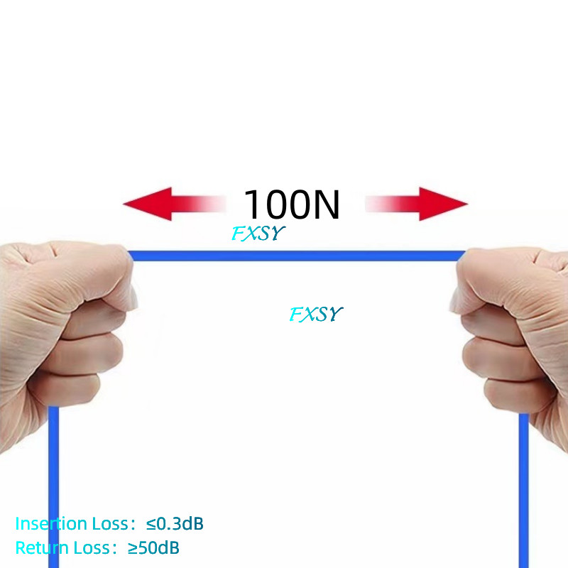 1m 2m 3m 5m 10m 15m SC/UPC to LC/UPC SM OS2 Armored Fiber Optic Patch Cord