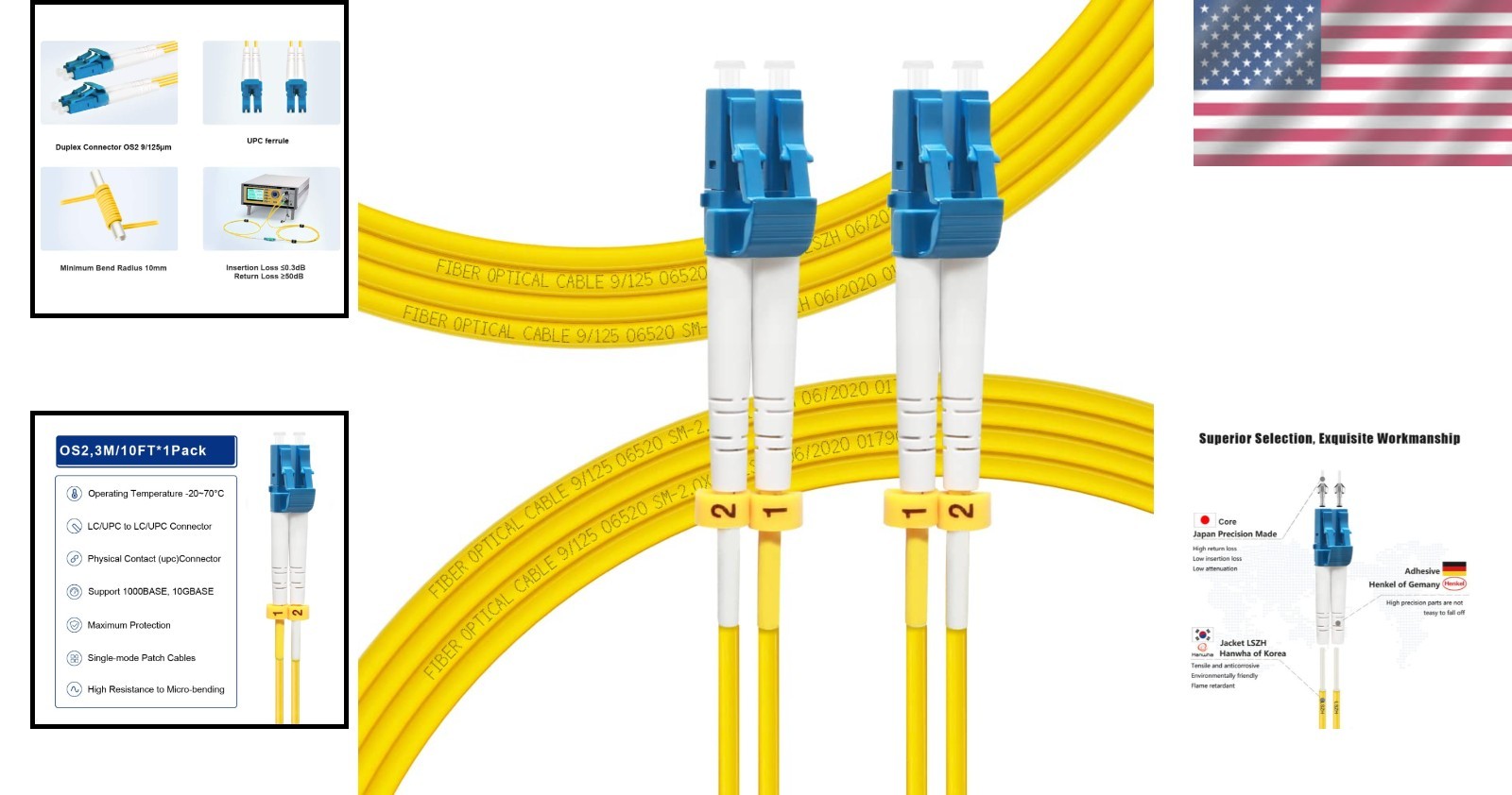 High Performance LC to LC Fiber Patch Cord