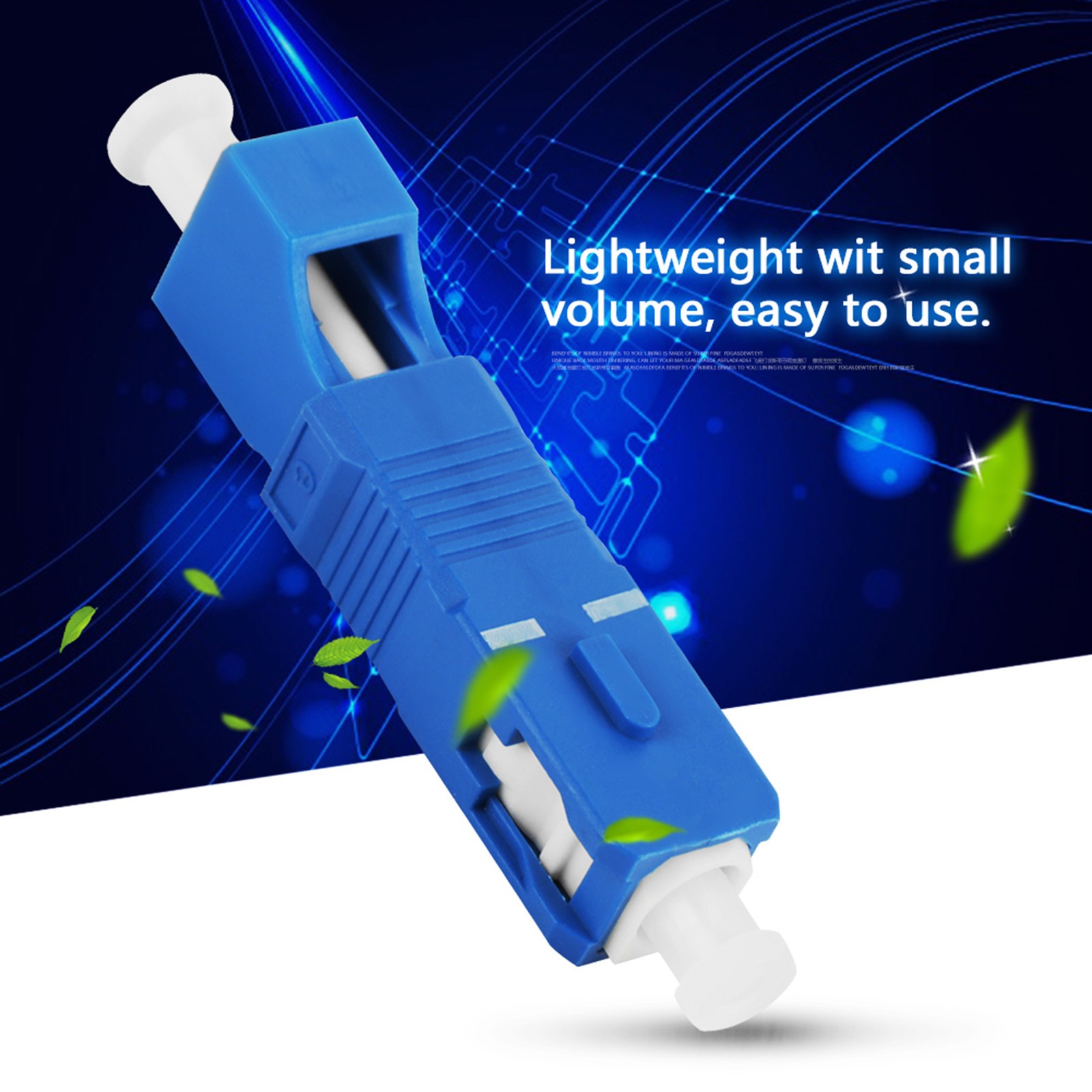 10-Pack SC To LC Fiber Optic Adapter Converter Single Mode (SC Male/LC Female)