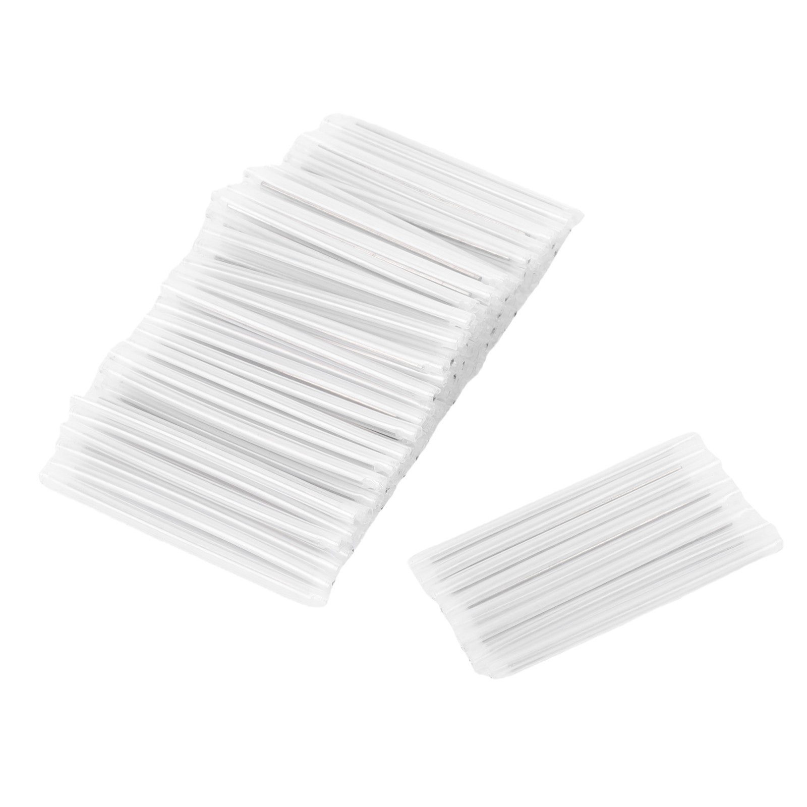 200 Pcs Fiber Optic Fusion Splice Sleeve 60mm Length PE EVA Clear Bare Fiber
