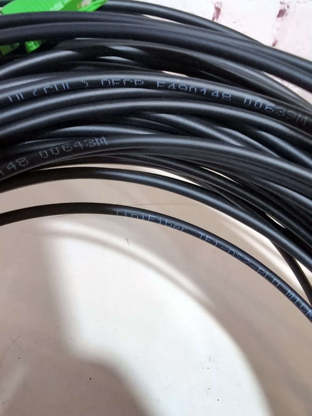 TiniFiber 30m 100ft Armored Fiber Optic Cable OS2 Single Mode SC/APC SC/APC