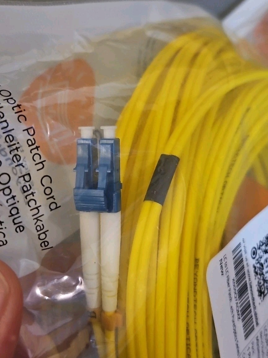 Optical Fiber Patch Cable OS1 9/125 Duplex 20M 65.6 Ft LC/UPC to LC/UPC