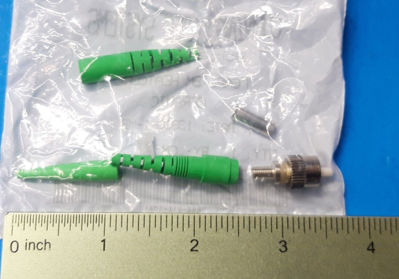 Connector Fiber Optic, 95-211-10 , Corning Cable, FCAPC SM HEAT CURE, CERAMIC