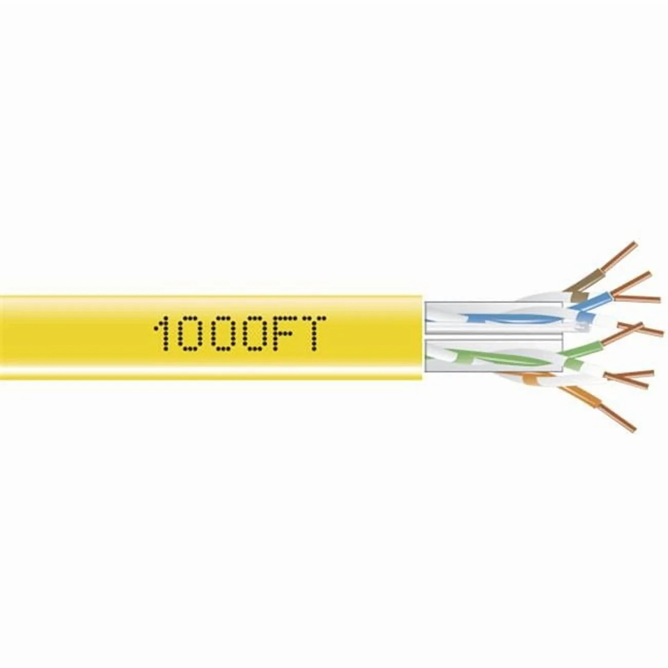 Black Box EYN872A-PB-1000 1000FT GigaBase 350 Cat.5e Bulk UTP Cable – Yellow