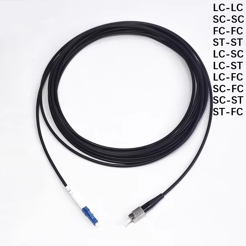 50m~200m Fiber Optic Patch Cord LC/SC/FC/ST UPC 3mm TPU SM Simplex Fiber Cable