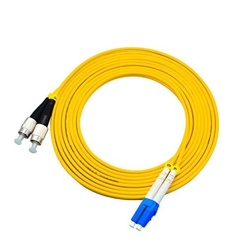 1Meter 3ft LC To FC Duplex 9/125 Single Mode Fiber Optic Cable Jumper Patch