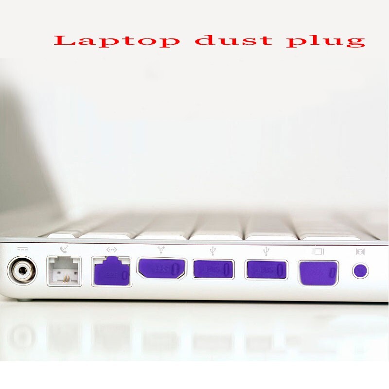13pcs Laptop Dust Plug Set Headphone Jack USB RJ45 SATA HDMI VGA SD dust Cover