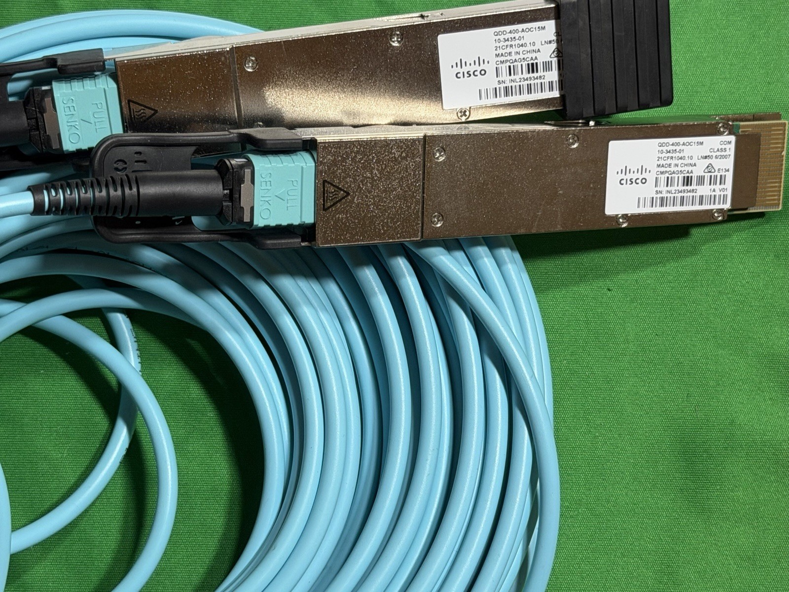 Cisco QSFP-40G-AOC15M Active Optical Cable QSFP-QSFP 15m MM Blue