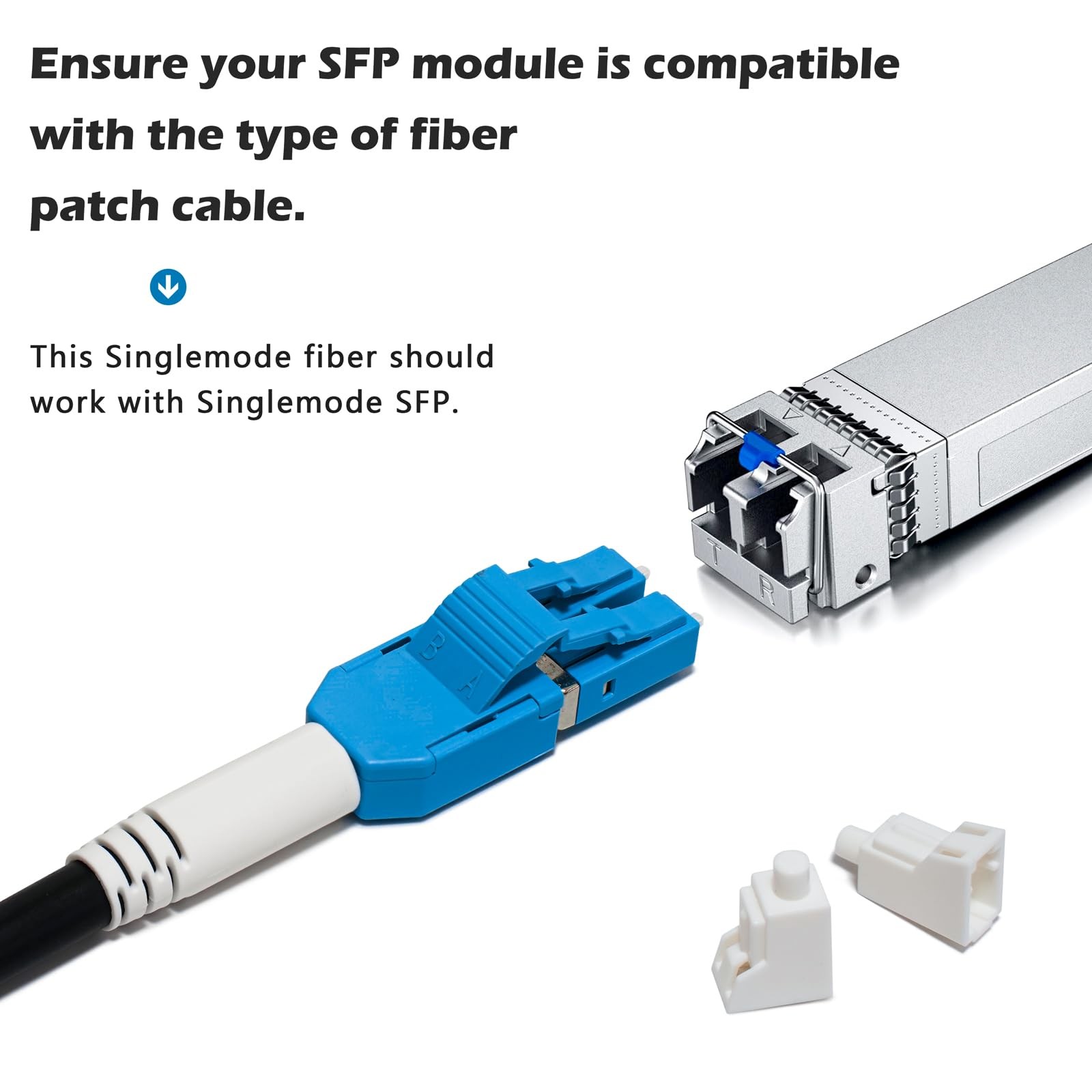 2m 6 FT OFNR 5.0mm OS2 Single Mode Fiber Cable LC To LC 9/125 SMF Jumper