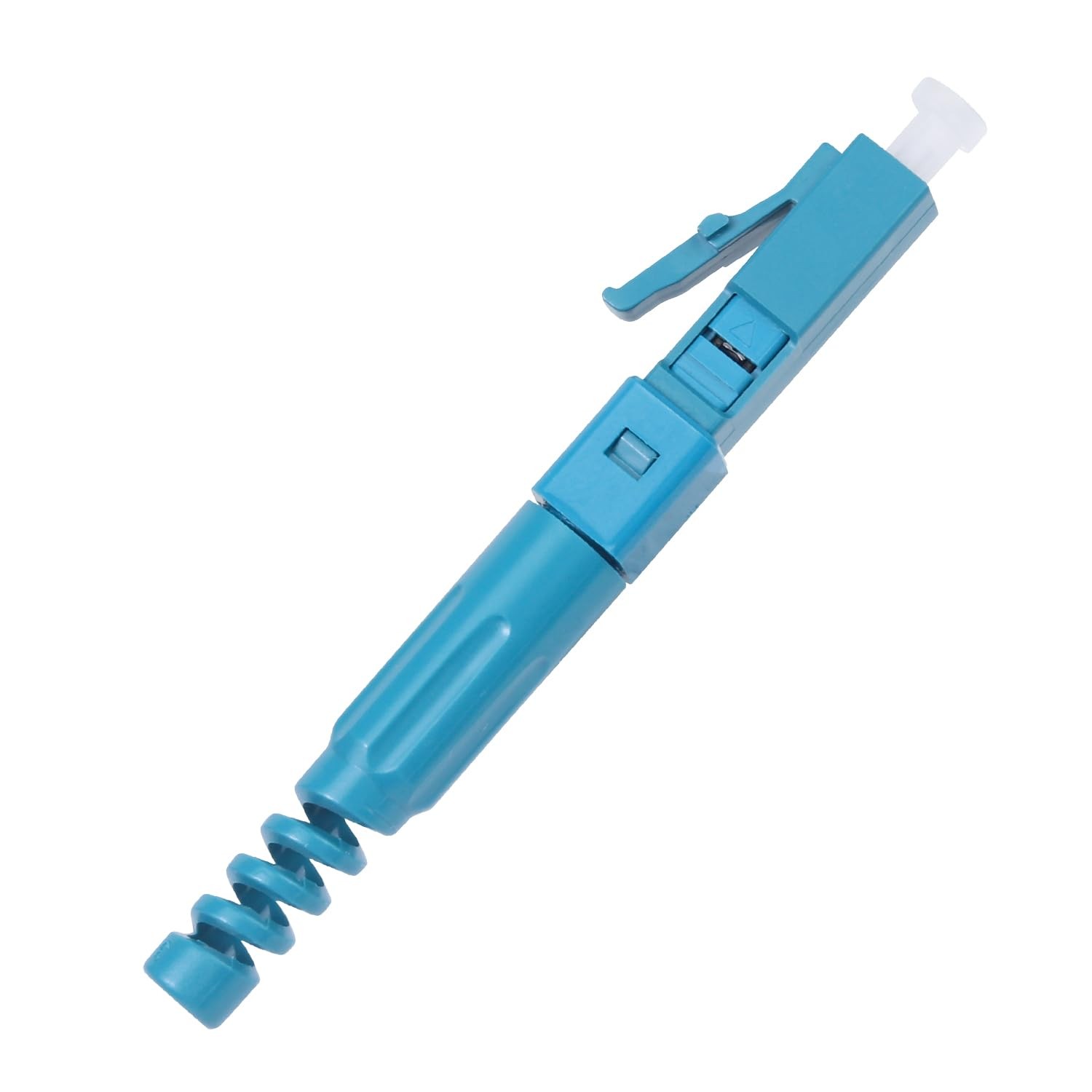 10 PCS Blue LC-UPC Singlemode Fiber Optic Quick Connector, Fast Adapter, Tool