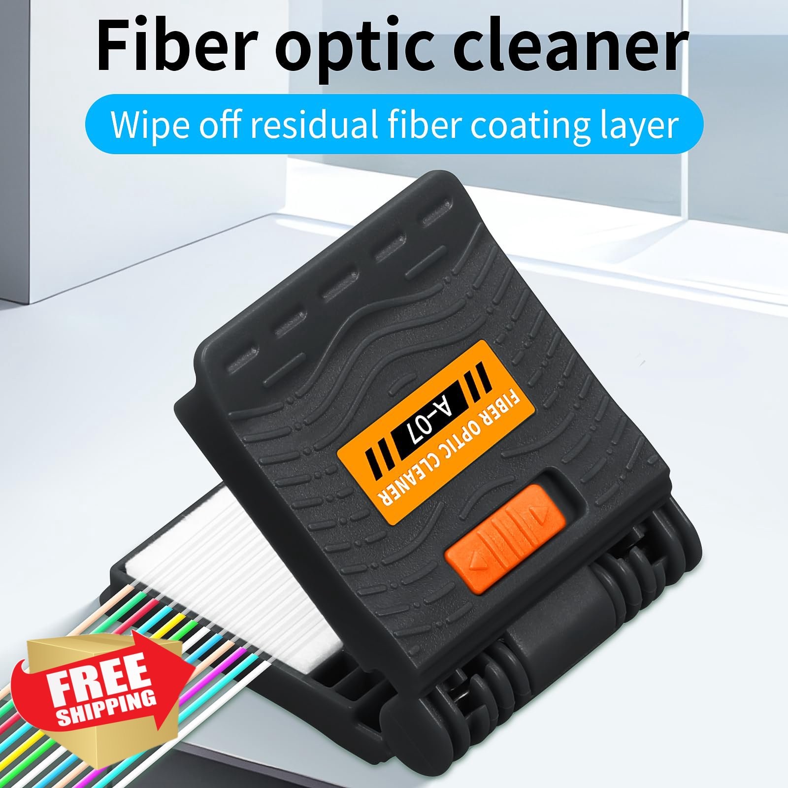 BautTat Fiber Optic Wiping Clip 3pk Black Grey Orange