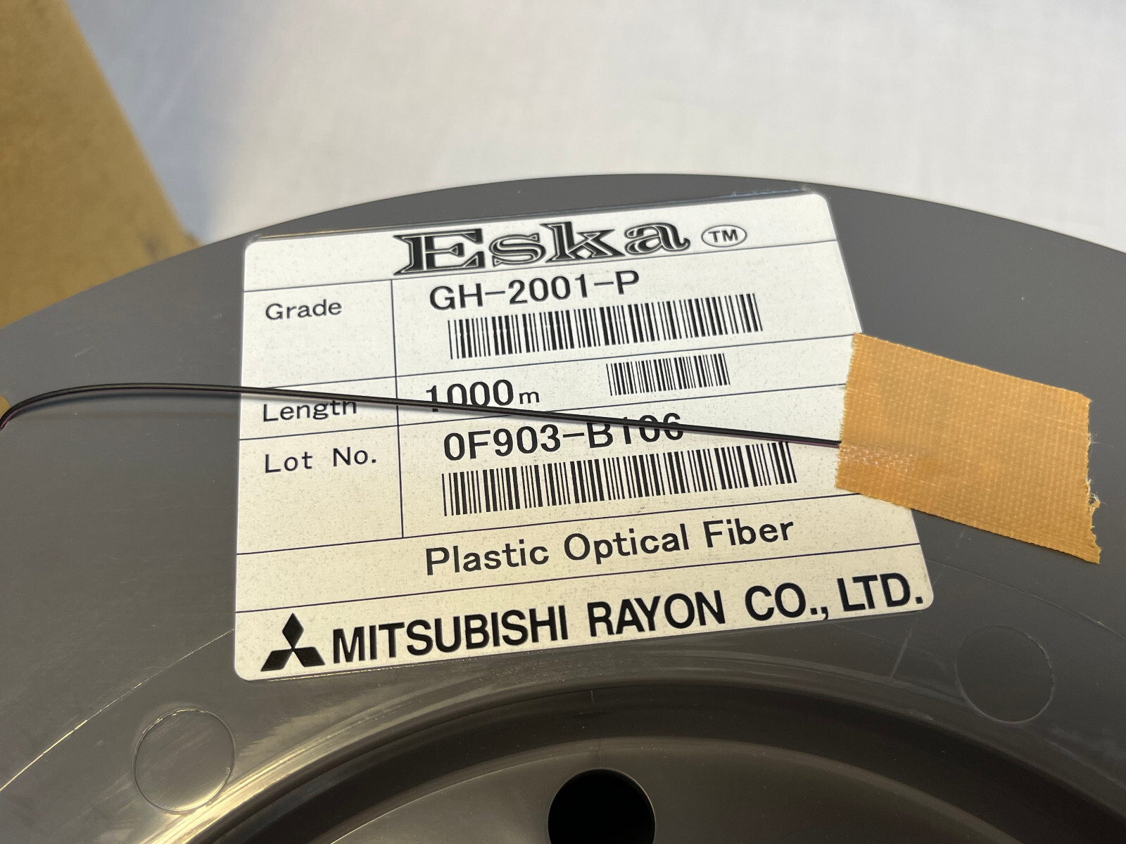Mitsubishi Eska GH-2001-P Plastic Optical Fiber 1000 M .5x1mm Fiberoptic NOS