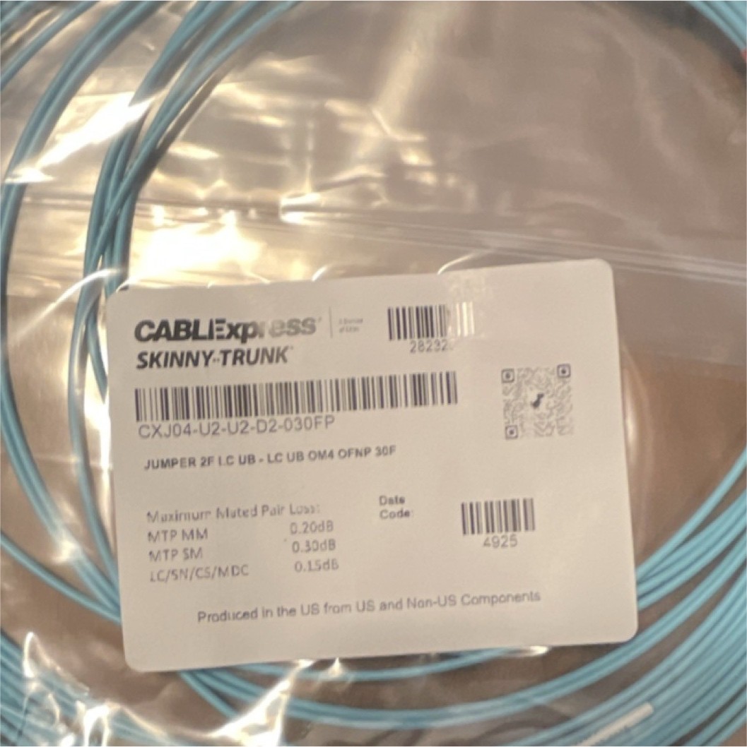 CABLEexpress OM4 30ft LC-LC Blue Optical Fiber Jumper Network Cable