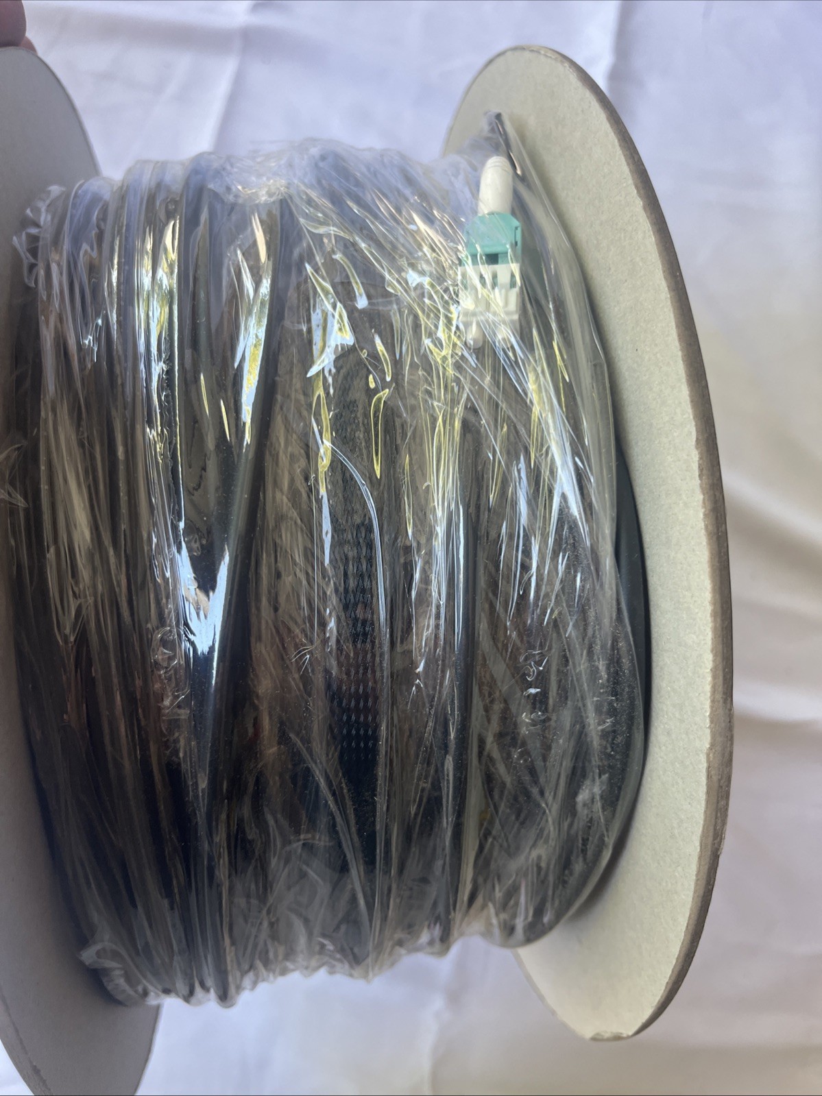 330Ft Outdoor Armored LC-LC Fiber Patch Cable, Duplex Multimode 40Gb OD-5mm