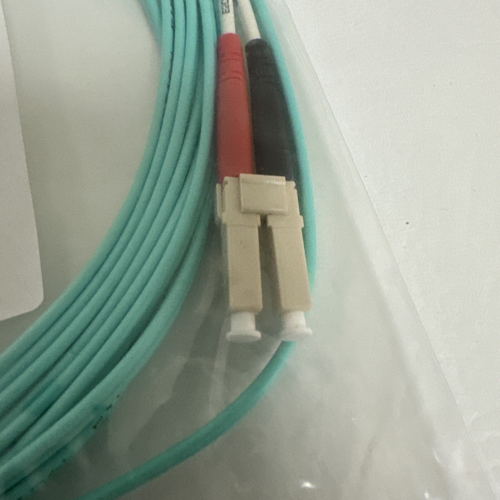 Lot of 4x Legrand C2G 33048 5M 16.4FT LC-LC 10G OM3 DPX MM Fiber Cable – Aqua