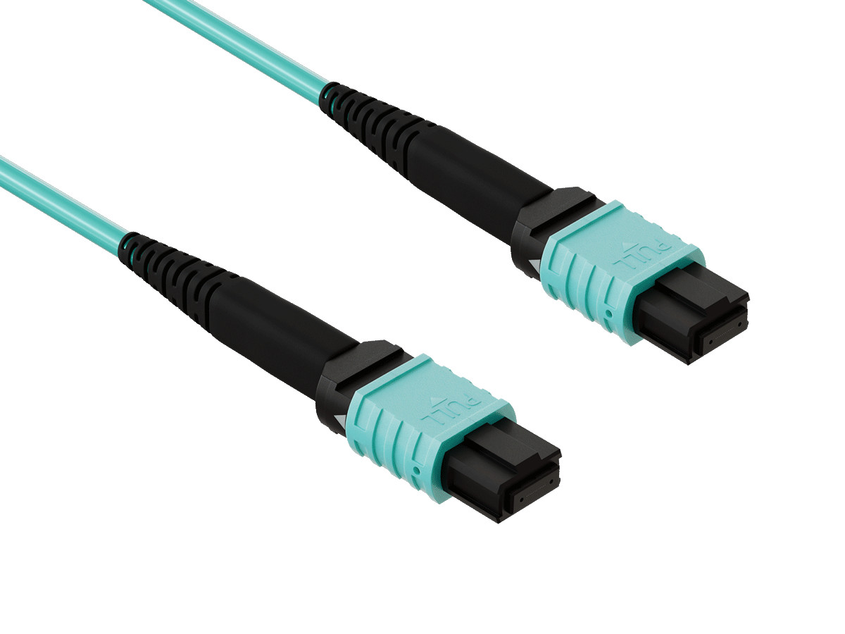 7m OM4 MPO TO MPO 12 Fibers Corning Fiber Trunk Cable Type B Multimode 50/125…