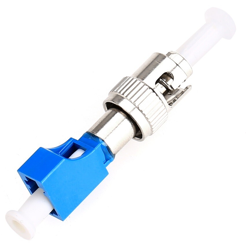 ST/UPC Male to LC/UPC Female SM Adapter Fiber Optical Coupler Flange Converter