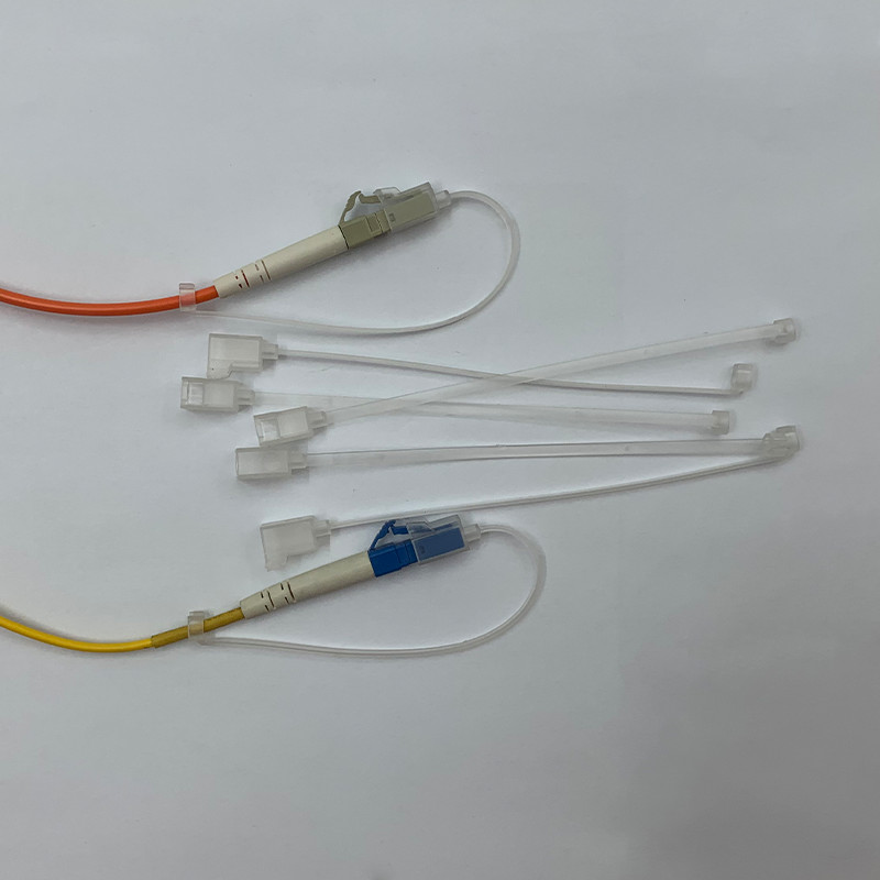 100pcs 1.25mm LC Dust Cap with Chain Dust Plug Fiber Optic Connector Cable Cover