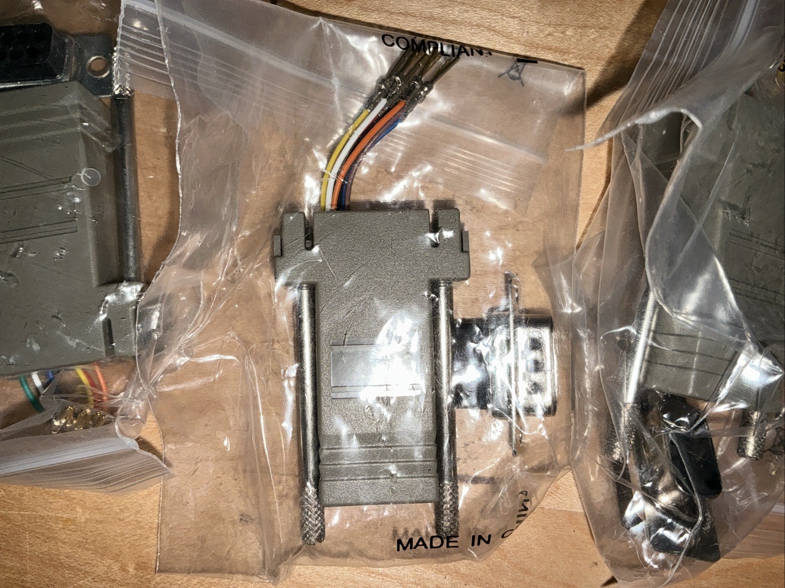 Shaxon Grey DB9-M To RJ45 Adapter Kit MA80-0945M 32-284, 5 Pieces