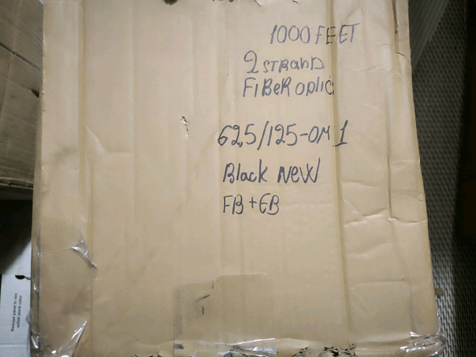 Cable Central LLC 2 Fiber Indoor 1000 feet Fiber Optic Cable, 62.5/125-OM1 Black