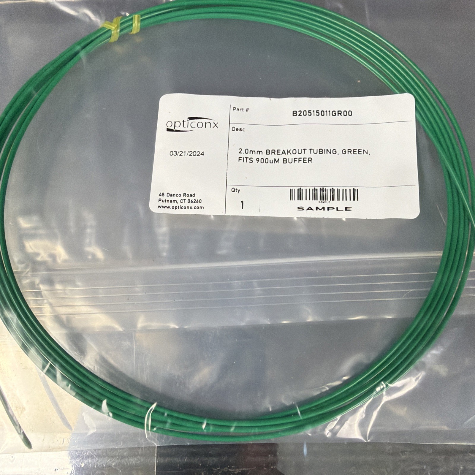Opticonx Fiber Optic Installation Lot – UBK-96 Breakout Kit Splitters Tubbing Ca