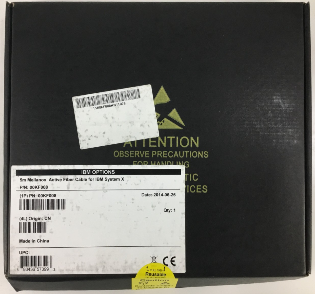 LOT OF 3x Mellanox 00KF008 5m Active Fiber Cable NEW OPEN BOX