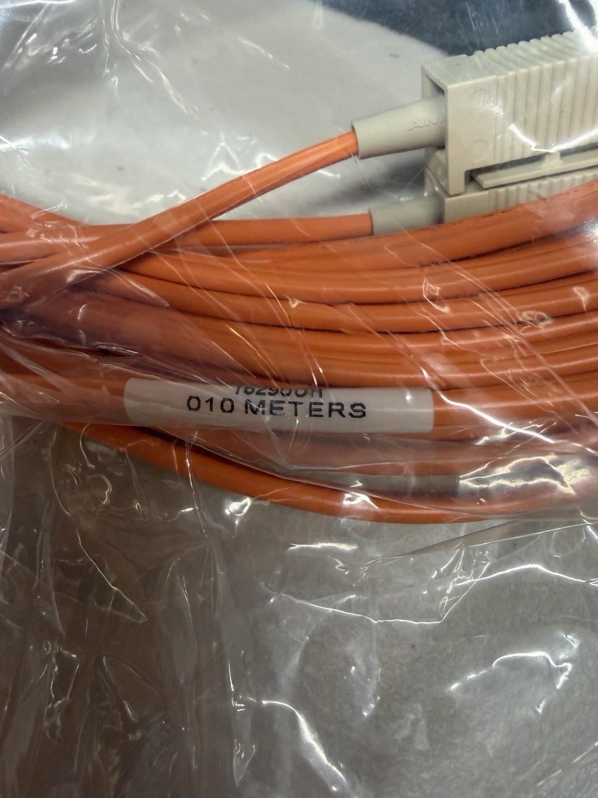 Americable Fiber Optic Cable ST/SC 10M Orange, OM1, 62.5/125 Type, Duplex New!